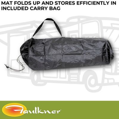 Image showing 6 th Faulkner Modern Swish Design 18 x 9 ft. LED Lighted Patio Mat, 53025