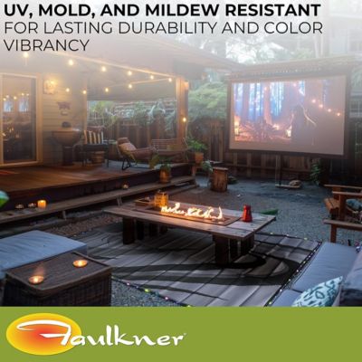 Image showing  Modern Swish Design 12 x 9 ft. LED Lighted Patio Mat, 53024