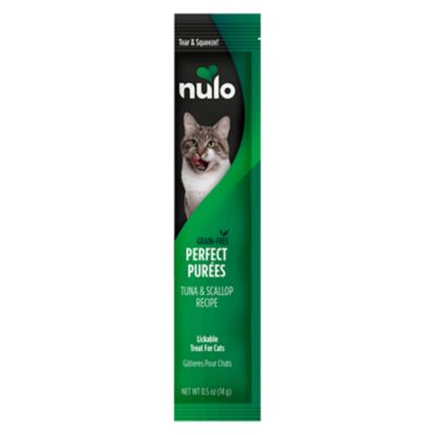 Nulo Perfect Purees Tuna & Scallop Recipe Lickable Wet Treats for Cats