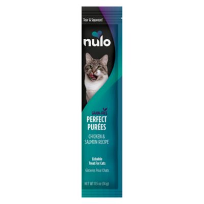 Nulo Perfect Purees Chicken & Salmon Recipe Lickable Wet Treats for Cats