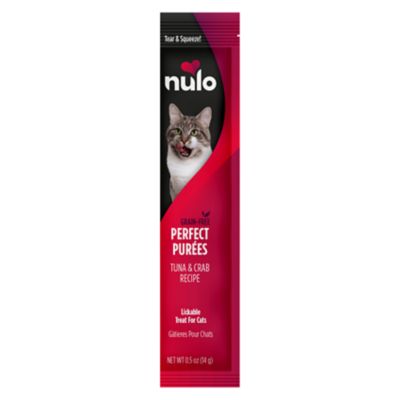 Nulo Perfect Purees Tuna & Crab Recipe Lickable Wet Treats for Cats