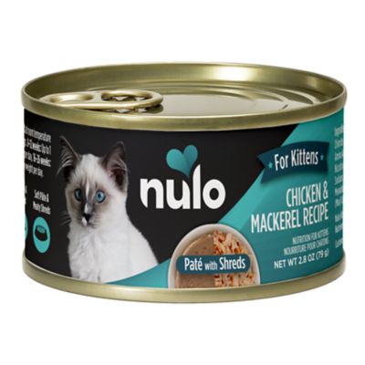 Nulo Pate with Shreds Kitten Chicken & Mackerel Recipe Wet Cat Food