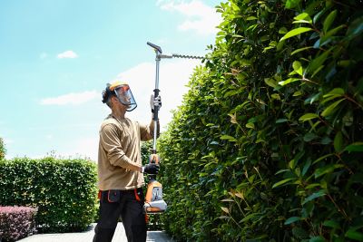 Image showing  60V 21 in. Extended Reach Hedge Trimmer 60 in., Tool Only