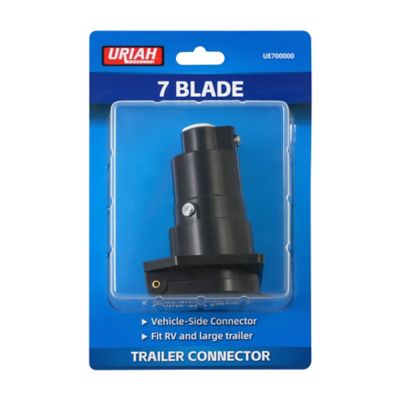 Uriah Products 7-Blade RV Plastic Connector with Vehicle Side Socket