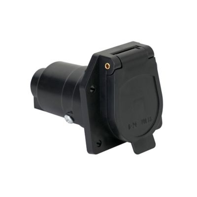 Image showing  7-Blade RV Plastic Connector with Vehicle Side Socket
