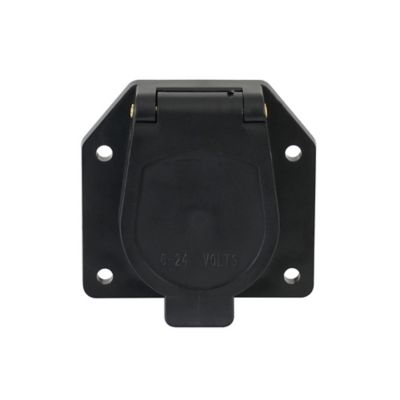 Image showing  7-Blade RV Plastic Connector with Vehicle Side Socket
