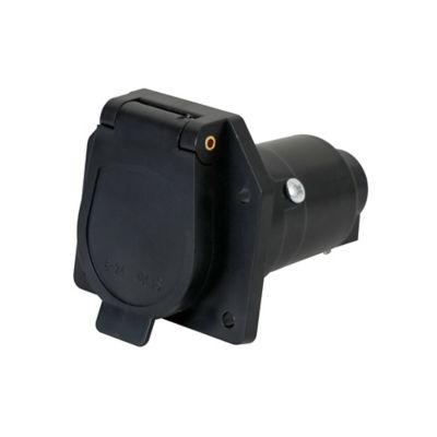 Image showing  7-Blade RV Plastic Connector with Vehicle Side Socket