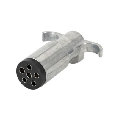 Image showing  6-Pole Round Metal Connector with Trailer Side Plug