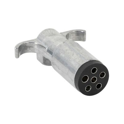 Image showing  6-Pole Round Metal Connector with Trailer Side Plug