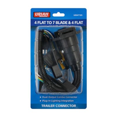 Uriah Products 4-Wire Flat to 7-RV Blade and 4-Wire Flat Combo Connector