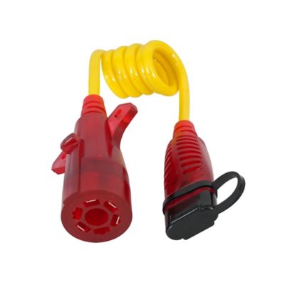 Image showing  7-Blade RV to 4-Flat Flex Wire Adapter with Illumination