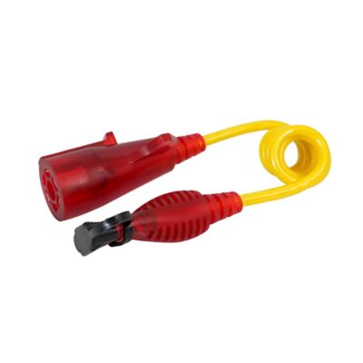 Image showing  7-Blade RV to 4-Flat Flex Wire Adapter with Illumination