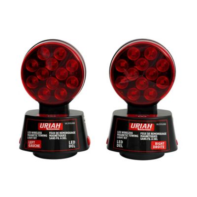 Image showing 2 th Uriah Products 12V Round LED Wireless Magnetic Towing Light Kit