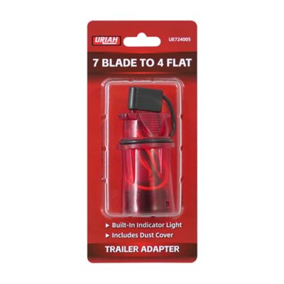 Uriah Products 7-Blade RV to 4-Flat Illuminated Adapter