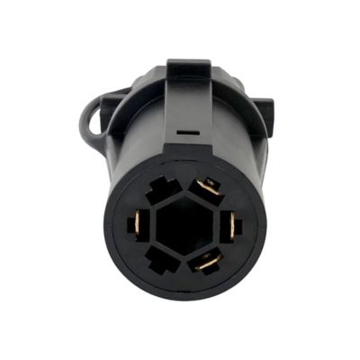 Image showing  7-Blade RV to 4-Flat Adapter with LED Test Lights