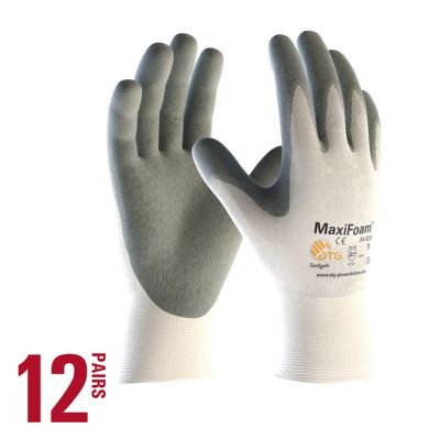 ATG MaxiFoam Premium Nitrile Coated Multi-Purpose Outdoor and Work Glove, 12 pk.