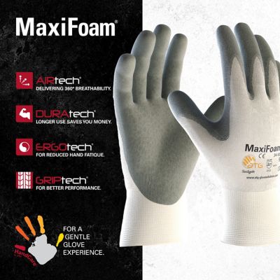 Image showing  MaxiFoam Premium Nitrile Coated Multi-Purpose Outdoor and Work Glove, 12 pk.