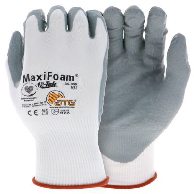 Image showing 2 th ATG MaxiFoam Premium Nitrile Coated Multi-Purpose Outdoor and Work Glove, 12 pk.