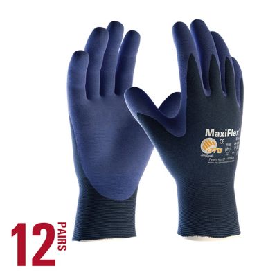 ATG MaxiFlex Elite Ultra Lightweight Nitrile Coated Multi-Purpose Glove with Touchscreen, 12 pk.