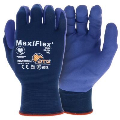 Image showing  MaxiFlex Elite Ultra Lightweight Nitrile Coated Multi-Purpose Glove with Touchscreen, 12 pk.