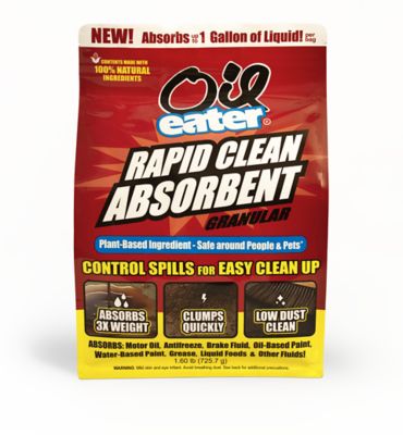 Oil Eater Rapid Clean Absorbent Granular for Oil, Grease, Chemical, Liquid Spills