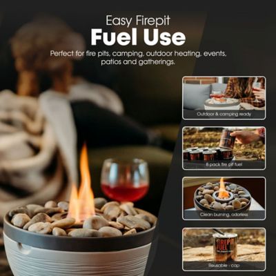 Image showing  3 Hour Fire Pit Fuel, 8 pk.