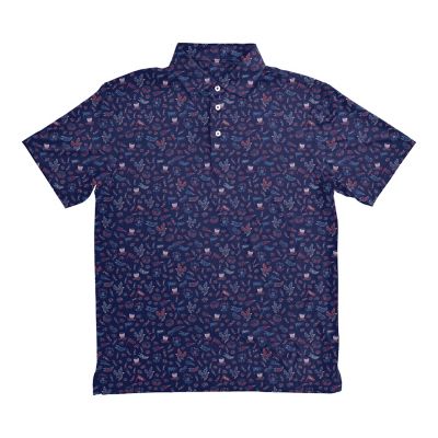 Buck Wear Men's Lady Liberty Short Sleeve Polo Shirt