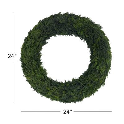 Image showing  24 in. Preserved Cypress Wreath