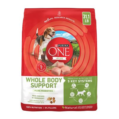 Purina ONE Plus Whole Body Support Dry Dog Food, 31.1 lb. Bag