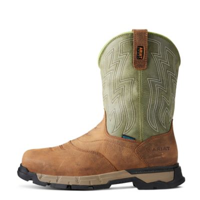 Image showing 3 th Ariat Men's Rebar Flex Non-Safety Toe Waterproof Western Work Boots