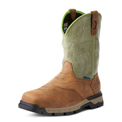 Image showing 0 th Ariat Men's Rebar Flex Non-Safety Toe Waterproof Western Work Boots