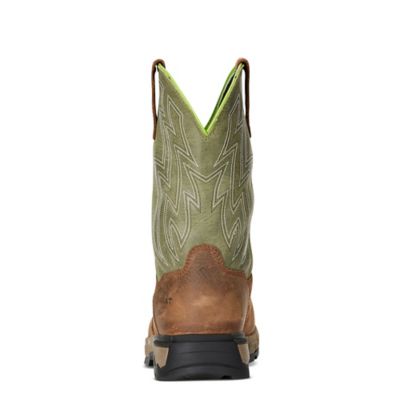 Image showing 4 th Ariat Men's Rebar Flex Non-Safety Toe Waterproof Western Work Boots