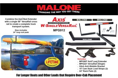 Image showing  Axis Pickup Truck Bed Extender with Single 58 in. VersaRail