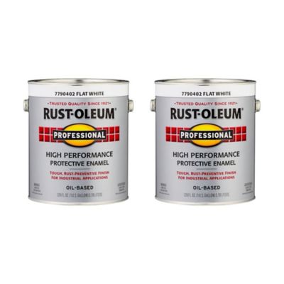 Rust-Oleum Professional High Performance Protective Enamel, Flat, 2 pk.
