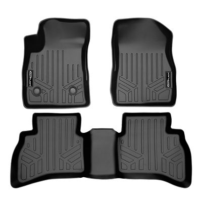 SMARTLINER 2 Rows Custom Fit Floor Liners Compatible with 2011-2014 Chevrolet Tahoe 7 Passenger, Gasoline, Fits Bucket Seats