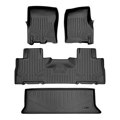 SMARTLINER 1st Row Custom Fit Floor Liners Compatible with 2016-2022 Honda Pilot, Gasoline