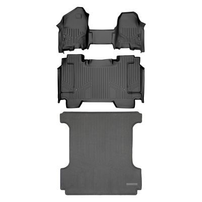 SMARTLINER 1st Row Custom Fit Floor Liners Compatible with 2017-2023 GMC Acadia, Gasoline, 5-7 Passenger