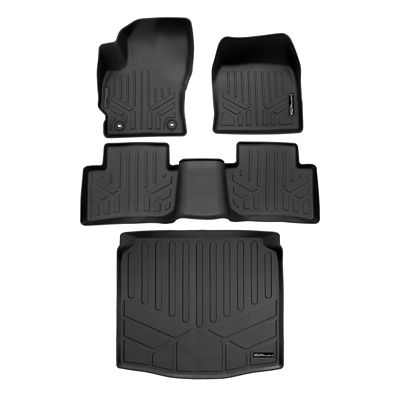 SMARTLINER 2 Rows Custom Fit Floor Liners Compatible with 2017-2019 Mercedes-Benz GLS Class, Gasoline