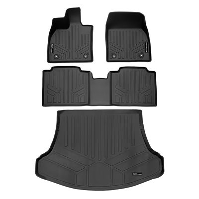 SMARTLINER 2nd Row Custom Fit Floor Liners Compatible with 2022-2024 Rivian R1S 7 Passenger and SUV, Electric