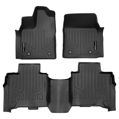 SMARTLINER 2 Rows Custom Fit Floor Liners Compatible with 2021-2024 Kia K5, Gasoline, Fits AWD Models