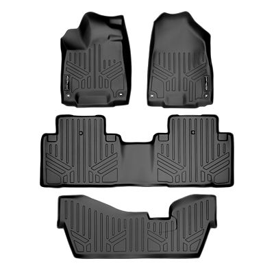 SMARTLINER 3 Rows Custom Fit Floor Liners Compatible with 2023-2025 Mercedes-Benz EQE SUV, Electric