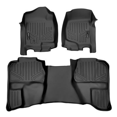 SMARTLINER 1st Row Custom Fit Floor Liners Compatible with 2014-2019 Toyota Highlander, Hybdrid