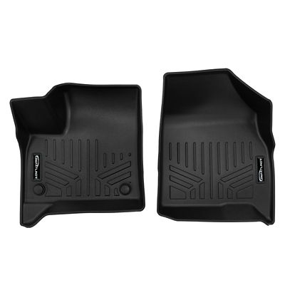 SMARTLINER 2 Rows Custom Fit Floor Liners Compatible with 2019-2024 Ram 1500 Crew Cab, Gasoline, Vinyl, Bench or Bucket