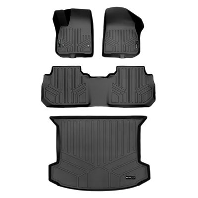 SMARTLINER 2 Rows Custom Fit Floor Liners Compatible with 2016-2018 Lincoln MKX, Gasoline