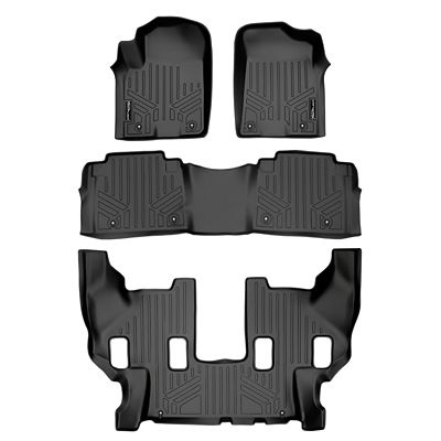 SMARTLINER 3 Row Floor Liners For 2014 - 2018 Infiniti Qx80 7 Passenger