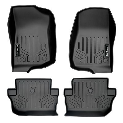 SMARTLINER 2 Rows Custom Fit Floor Liners Compatible with 2007-2010 Ford Edge Gasoline Not for SEL SEL Plus Limited or Sport