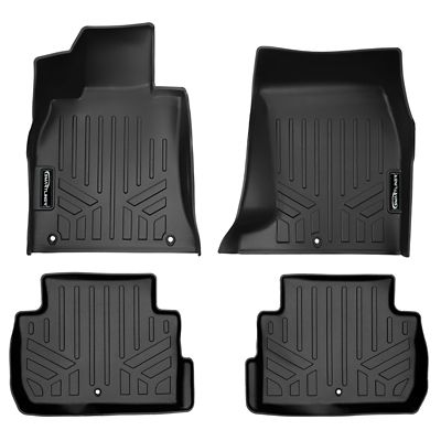 SMARTLINER 2 Rows Custom Fit Floor Liners Compatible with 2015-2025 Ford F-150 SuperCrew, Gasoline, Carpet and Vinyl, 1st Row