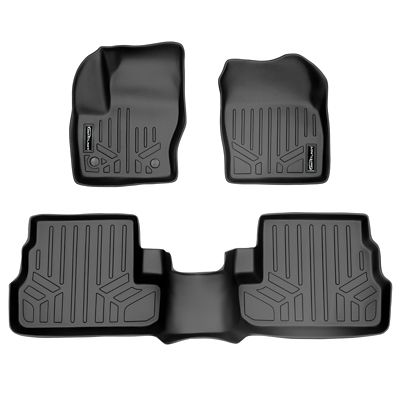 SMARTLINER 2 Rows Custom Fit Floor Liners Compatible with 2019-2025 Ram 2500 Mega Cab, Gasoline, Carpet, No PTO, No 4x4