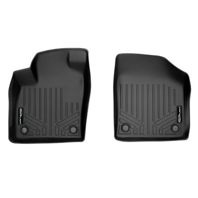 SMARTLINER 2 Rows Custom-Fit Floor Liners Compatible with 2015-2019 GMC Sierra 2500 HD Double Cab, Gasoline, 1st Row