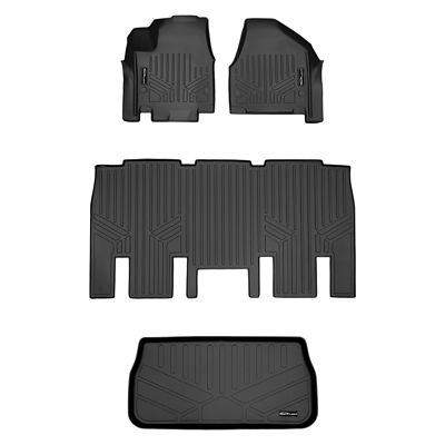 SMARTLINER 2 Rows Custom Fit Floor Liners Compatible with 2015-2021 Lexus NX, Gasoline